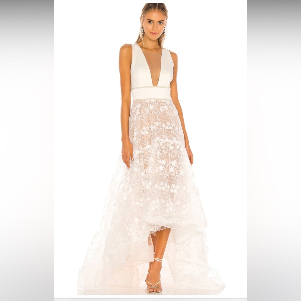 Bronx and Banco White Lace Dress